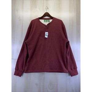Itasca Henley Fuzzy Lined Pull Over Sweater Size XL NWT Mens-7665